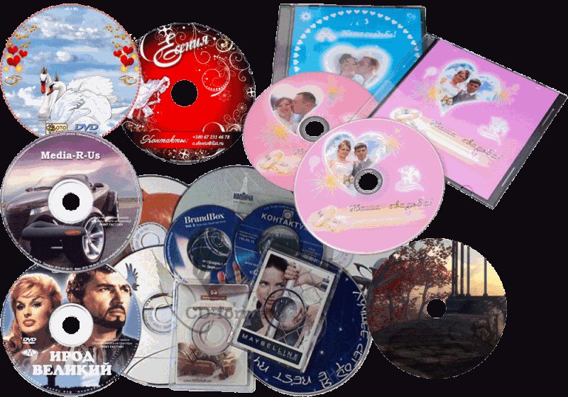 Обложки для CD и DVD дисков, печать на дисках